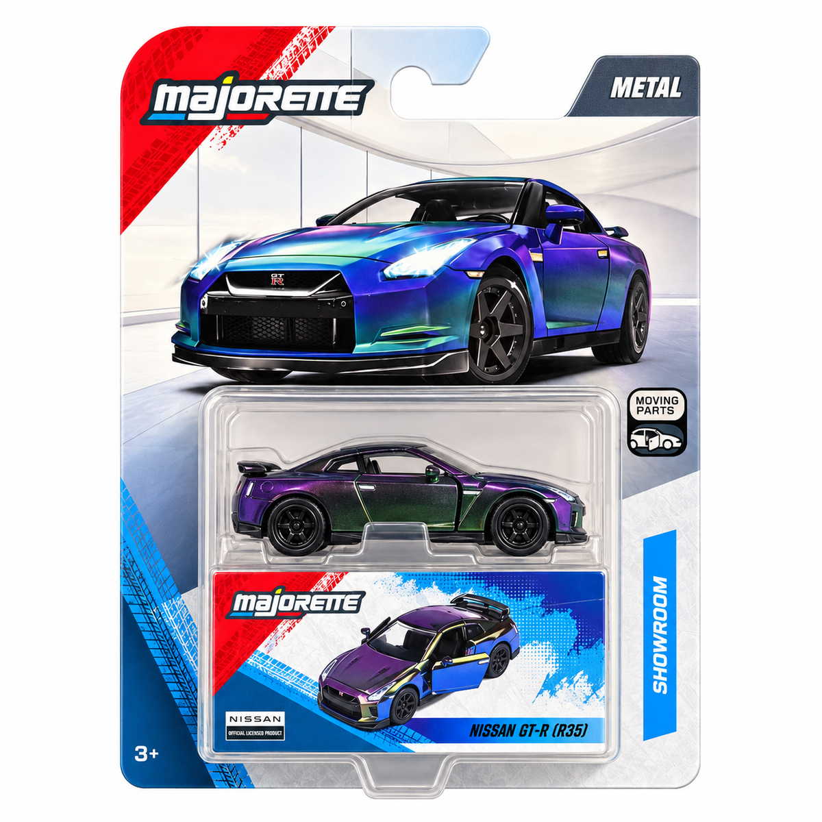 Majorette Nissan GT-R (R35) Chameleon Showroom Deluxe 1:64 Scale