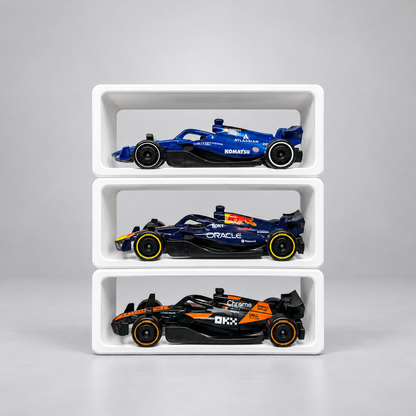 Pit Box Stackable Display Frame for 1:64 F1 Cars