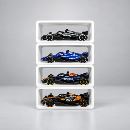 Pit Box Stackable Display Frame for 1:64 F1 Cars