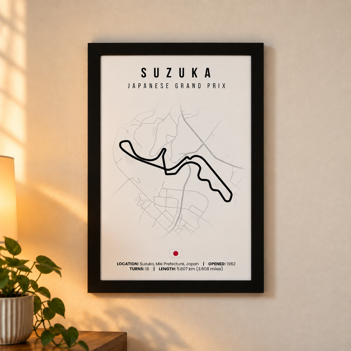 Suzuka F1 Circuit Poster (A4)